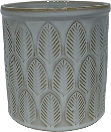 Горшок керамика "Глазурь" бежевый D13 H13