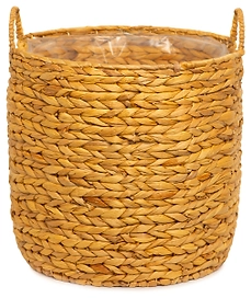 Кашпо водный гиацинт натуральный D38 H35