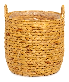 Кашпо водный гиацинт натуральный D33 H30