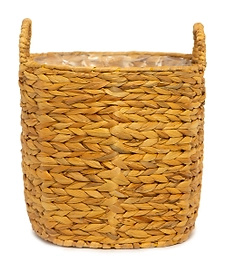 Кашпо водный гиацинт натуральный D28 H25