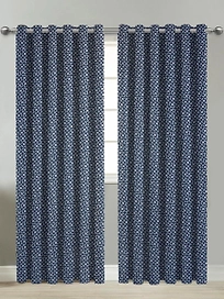 Штора портьетная Belezza SPINNER 140x280 см синяя 