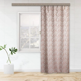 Штора портьерная WITERRA Штрих жаккард терракот 275х190 см 1 шт