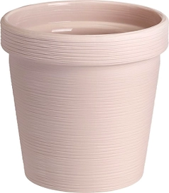 Кашпо со встроенным дренажем ТЕРРА пудровый D19 H18,7