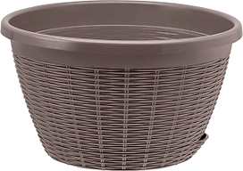 Кашпо с поддоном ПОДВЕСНОЕ мокко D27 H16