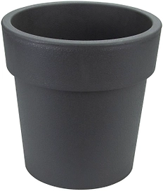 Кашпо тубус IDEA графитовый D15 H15