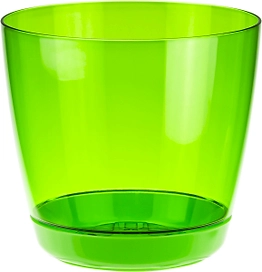 Кашпо орхидея IDEA зеленый прозрачный D14 H13