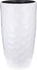 Кашпо мозаика IDEA белый ротанг D34 H63