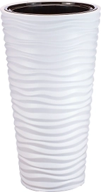 Кашпо дюна IDEA белый ротанг D34 H63