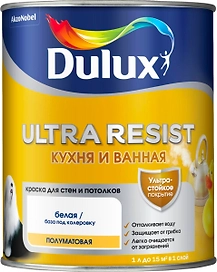 Краска интерьерная DULUX Ultra Resist полуматовая 1 л