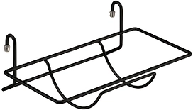 Полка для бумажных полотенец LEMAX черная матовая 115х210 мм