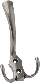 Крючок мебельный рожковый Kerron KR 0050BAZ черный цинк