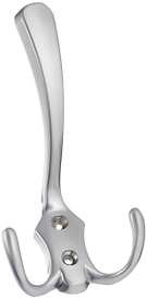 Крючок мебельный рожковый Kerron KR 0050 SC матовый хром