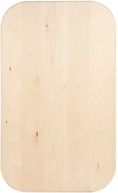 Столешница овальная береза сорт АВ 28х800x1600 мм