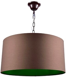 Люстра потолочная 3хE14х60 Вт металлическая коричневая 44x44x23 см