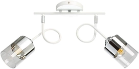 Люстра АКЦЕНТ 2хE27х60 Вт белый хром 50х30х30 см