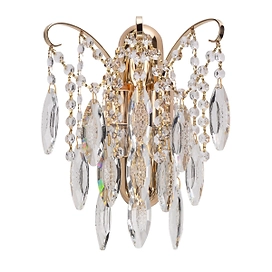 Бра БРИЗ 2хE27х60 Вт черное золото 32х27х15 см