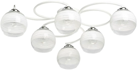 Люстра ГРАЦИЯ 6хE27х60 Вт белый хром 17х17х72 см