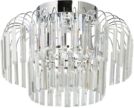 Люстра БРИЗ 4хE27х60 Вт хром 29х29х42 см