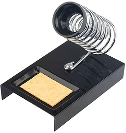 Подставка под паяльник REXANT, металл, ниша квадратная, губка