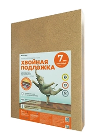 Звукоизоляционная хвойная подложка СОЛНЦЕ 790x590x7 мм 