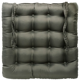 Сидушка для стула Бельвита 53281 серая 38x38 см