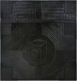 Коврик резиновый "Антивибрационный", черный VORTEX