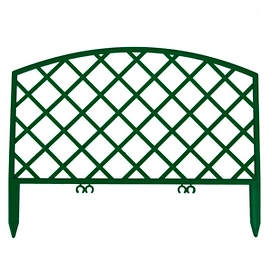Заборчик ROMANIKA зеленый 33х43 см 7 шт