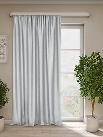 Штора жаккард Робби светло-серая 200х270 см