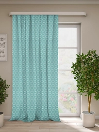 Штора жаккард Скерцо мята 200х270 см