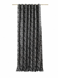 Штора портьерная Жаккард мрамор темно-серая 140х280 см