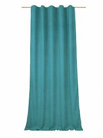Штора портьерная Однотонная бирюзовая 140х280 см