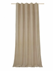 Штора портьерная Однотонная светло-бежевая 140х280 см