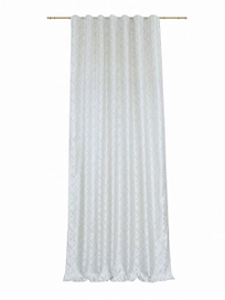 Штора портьерная Жаккард геометрия серая 140х280 см