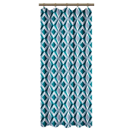Штора хлопок на ленте Ромбы 145х180 см