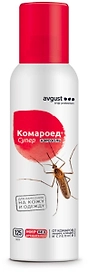 Инсектицид от наксекомы Avgust Комароед Супер аэрозоль 125 мл