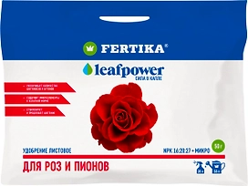 Удобрение минеральное FERTIKA Leaf Power для роз и пионов 50 гр