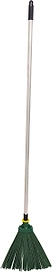 Метла веерная полипропиленовая с алюминиевым черенком № 2
