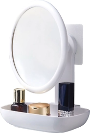 Зеркало с полочкой GROMELL белое 11x16x21 см