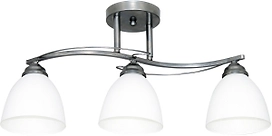 Люстра потолочная 3xE27x60 Вт белая 56x18x25 см