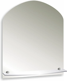 Зеркало арка SILVER MIRROR с полкой 58х50 см