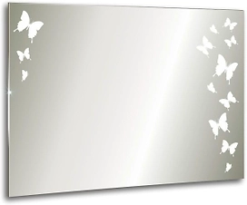 Зеркало дриада SILVER MIRROR пескоструй 80х60 см