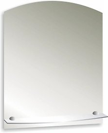 Зеркало шанс SILVER MIRROR с полкой 50х58 см