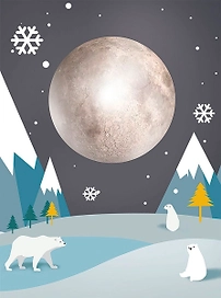 Фотообои Fbrush МИШКИ ПОД ЛУНОЙ