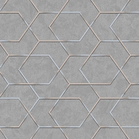 Виниловые обои Industry Omega 168554-26 серые 1,06х10,05 м