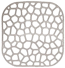 Решетка IDEA квадратная серая 30х30 см