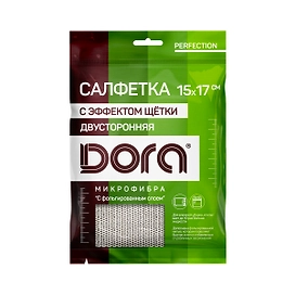 Салфетка Dora с эффектом щетки из микрофибры, 1 шт