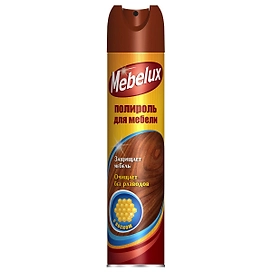Полироль для мебели Mebelux с воском 300 мл