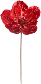 Искусственный цветок Красная бархатная роза 530 мм