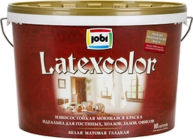 Интерьерная моющаяся краска JOBI LATEXCOLOR 10 л