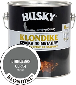 Краска по металлу HUSKY KLONDIKE (Серая RAL 7005) 2,5 л
